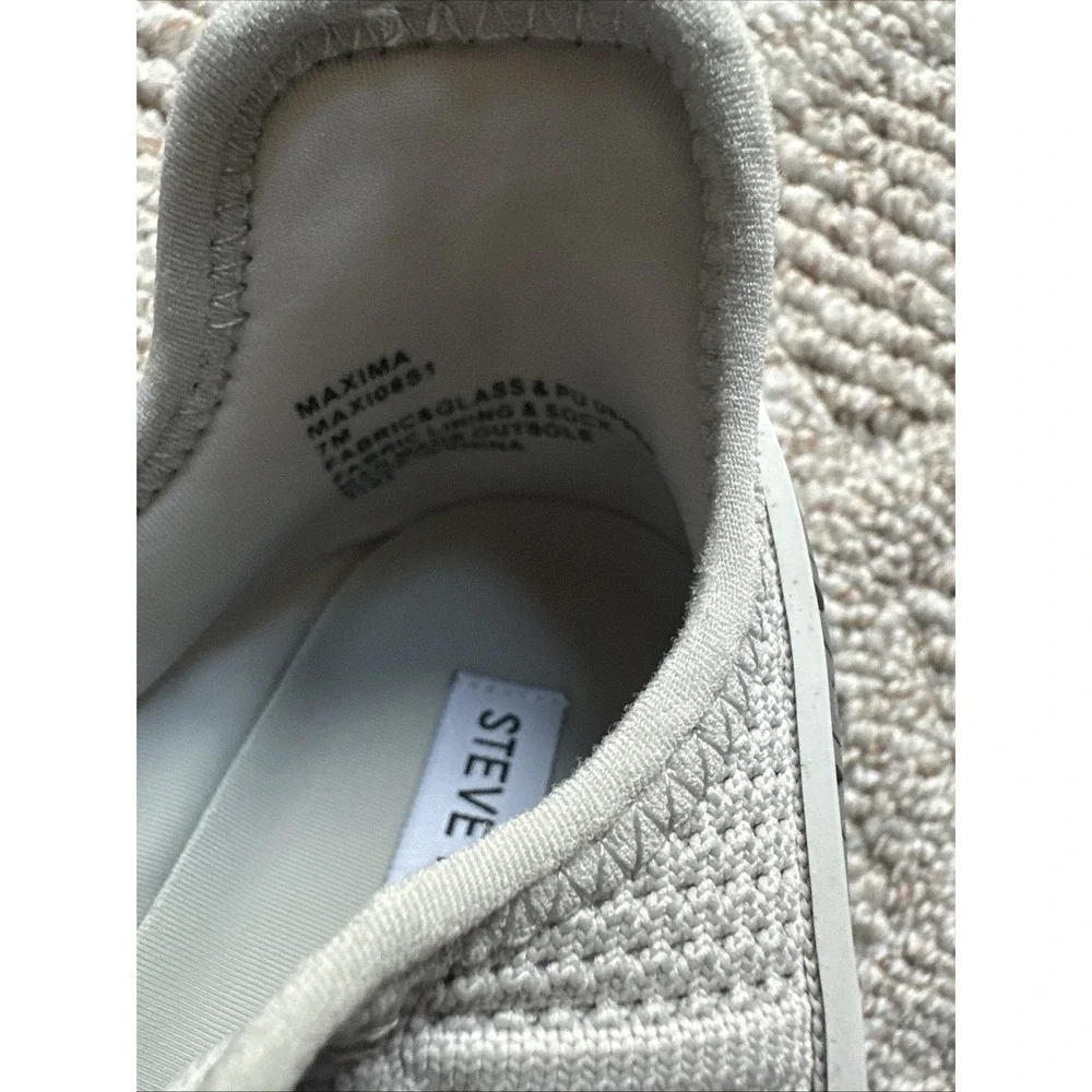Steve Madden‎ Womens Maxima Gray Bling Multi Fashion Rhinestone Sneaker Size 7